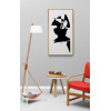 Silhouette. Modern abstract painting New Media canvas print, signed and numbered