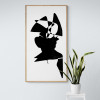 Silhouette. Modern abstract painting New Media canvas print, signed and numbered