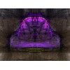Purple glow. Modern abstract painting New Media genre, canvas print, signed and numbered
